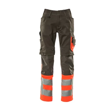 18222-sötét antracit/hi-vis piros